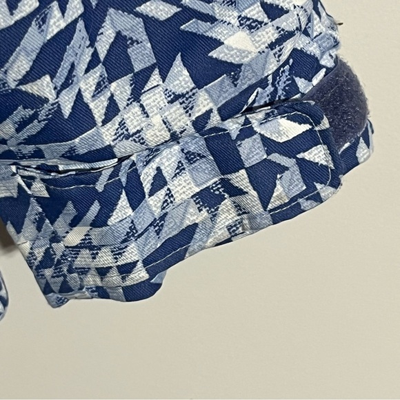 Kids Columbia Winter Hooded Ski Jacket White & Blue Geometric‎ Print Size Large - Picture 6 of 16